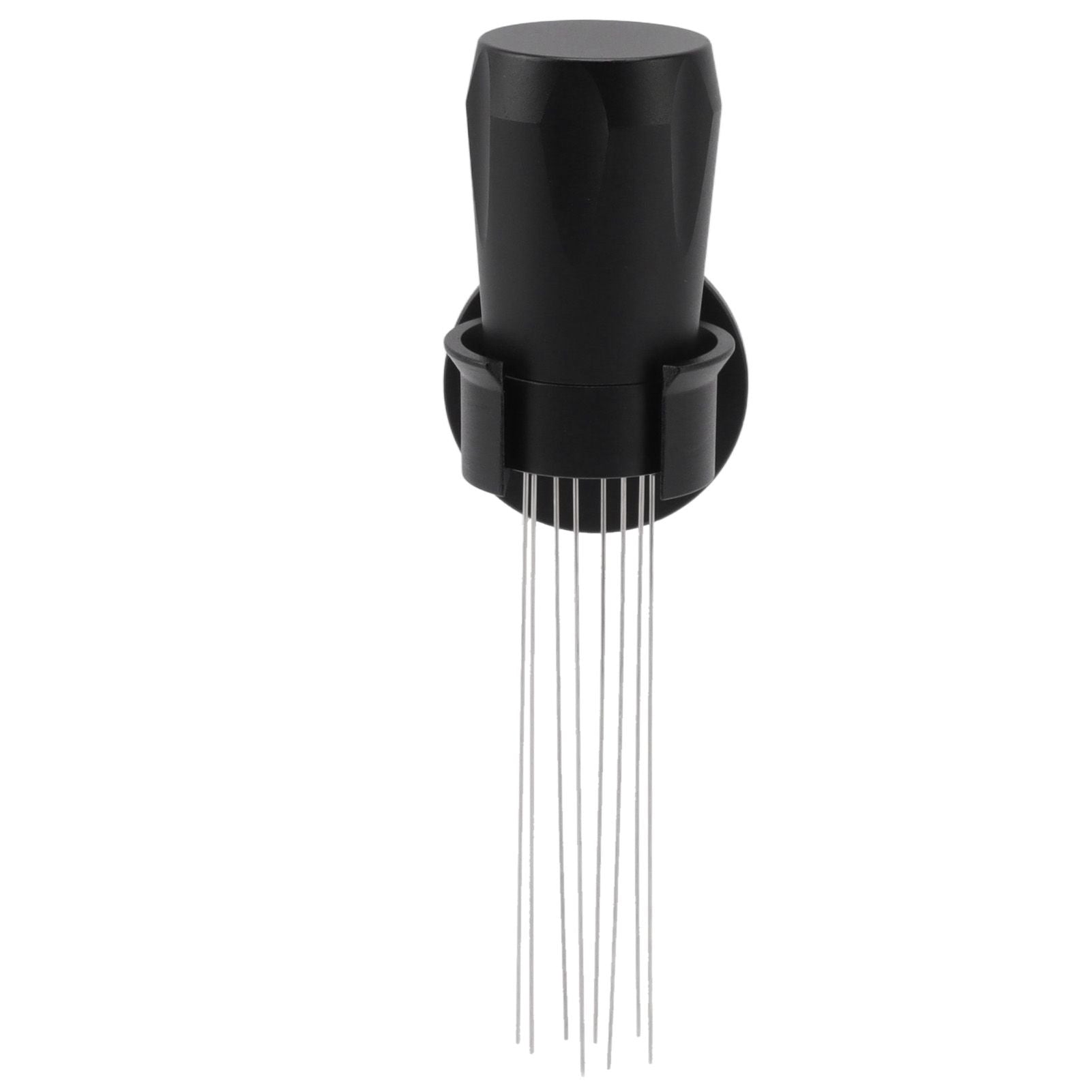 Coffee Distribution Tool Non Stick Black Aluminum Alloy Stainless Steel Coffee Stirring Tamper for Coffee Making