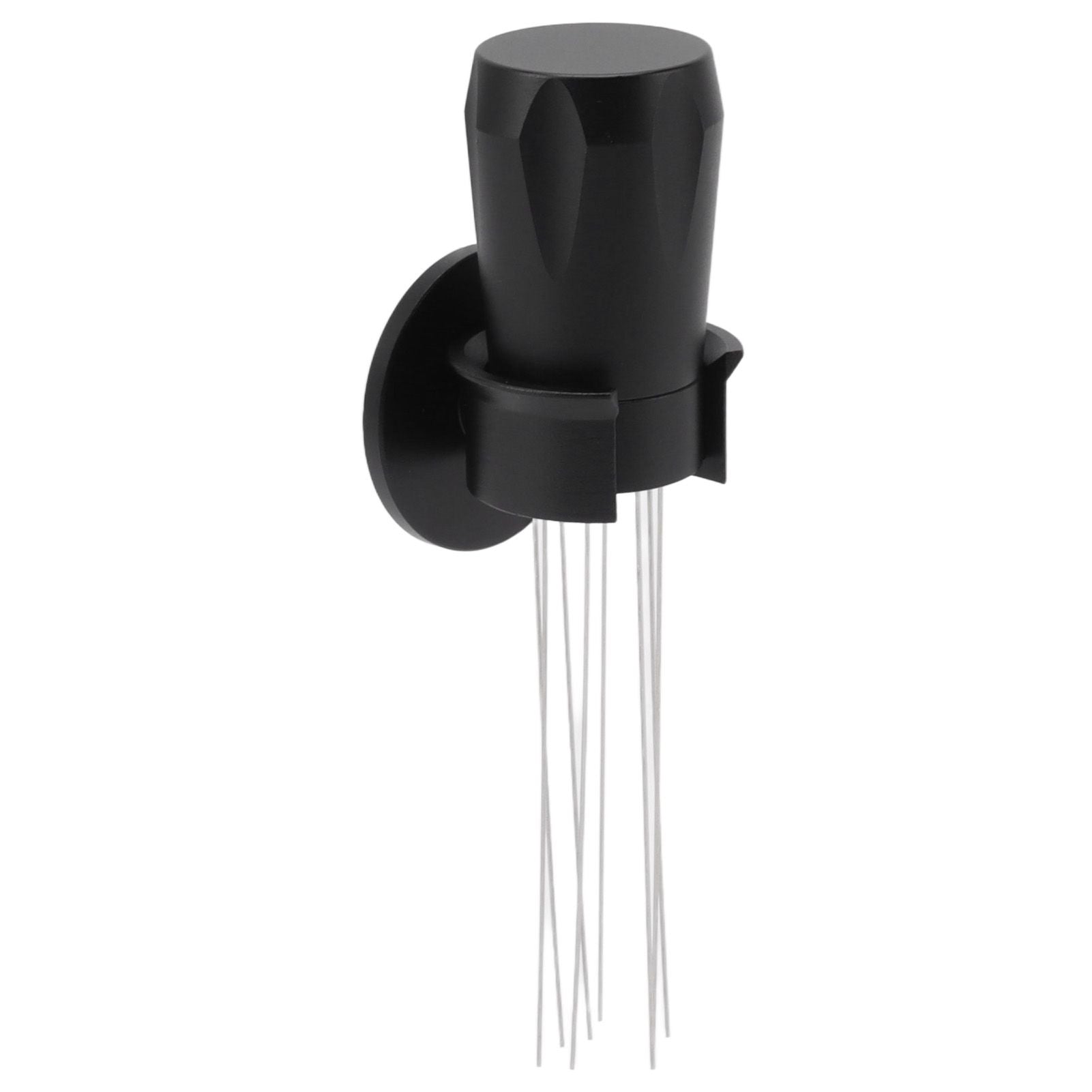 Coffee Distribution Tool Non Stick Black Aluminum Alloy Stainless Steel Coffee Stirring Tamper for Coffee Making