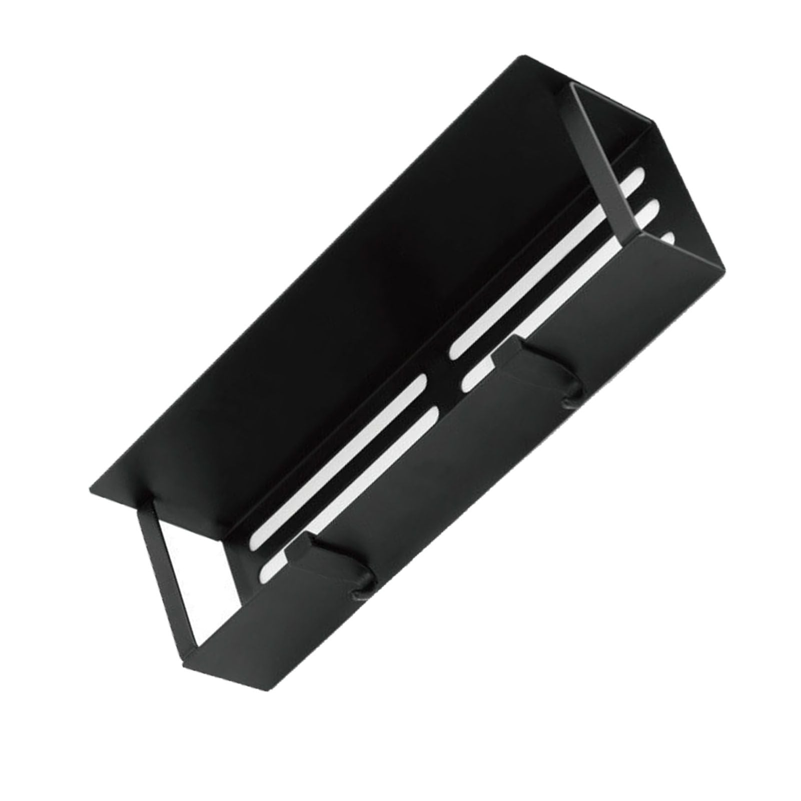 Fridge Spice Rack Magnetic with Hook Hanging Seasoning Holder Rack for Kitchen Storage Black 27x8.5x5cm / 10.6x3.3x2.0in