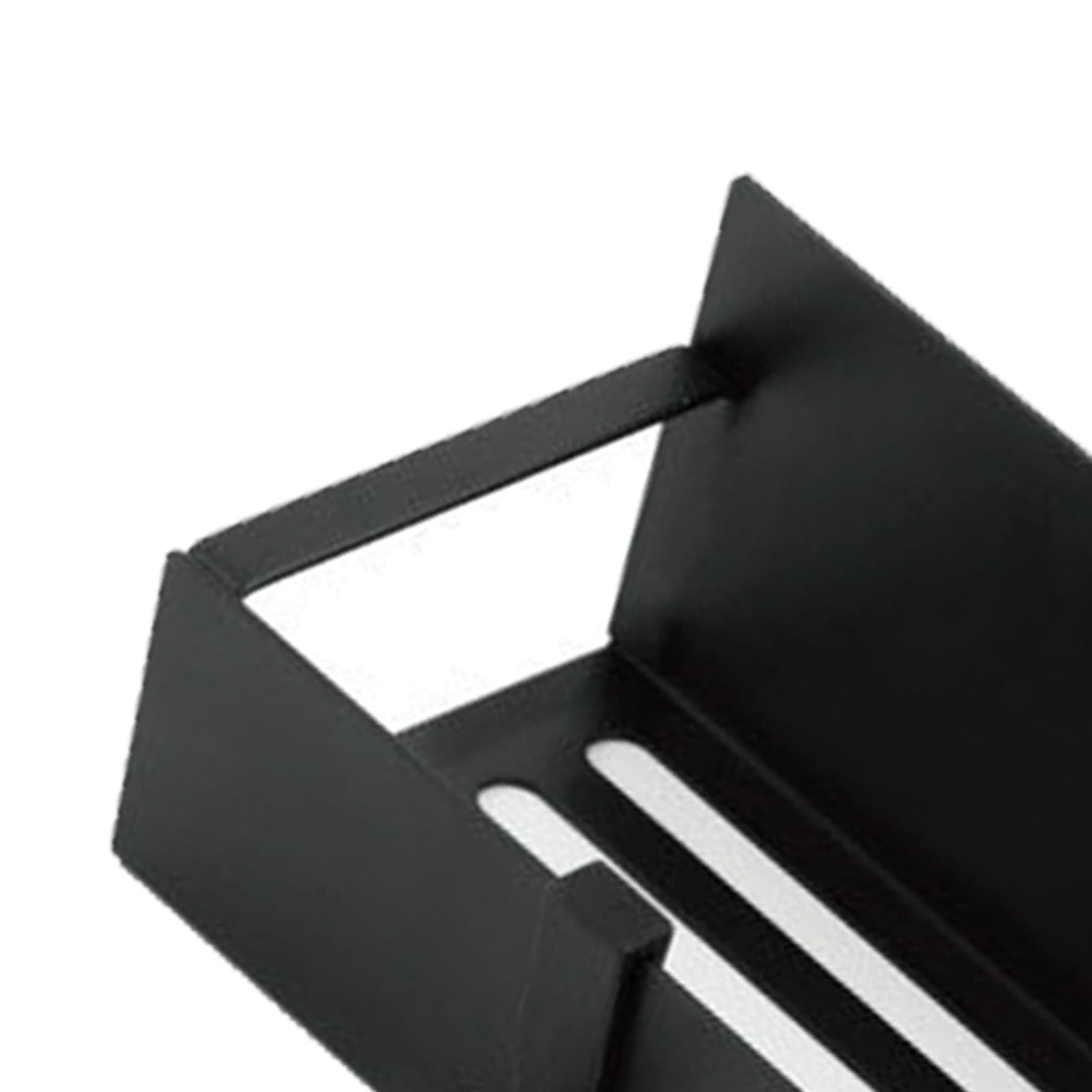 Fridge Spice Rack Magnetic with Hook Hanging Seasoning Holder Rack for Kitchen Storage Black 29.5x9.5x5cm / 11.6x3.7x2.0in