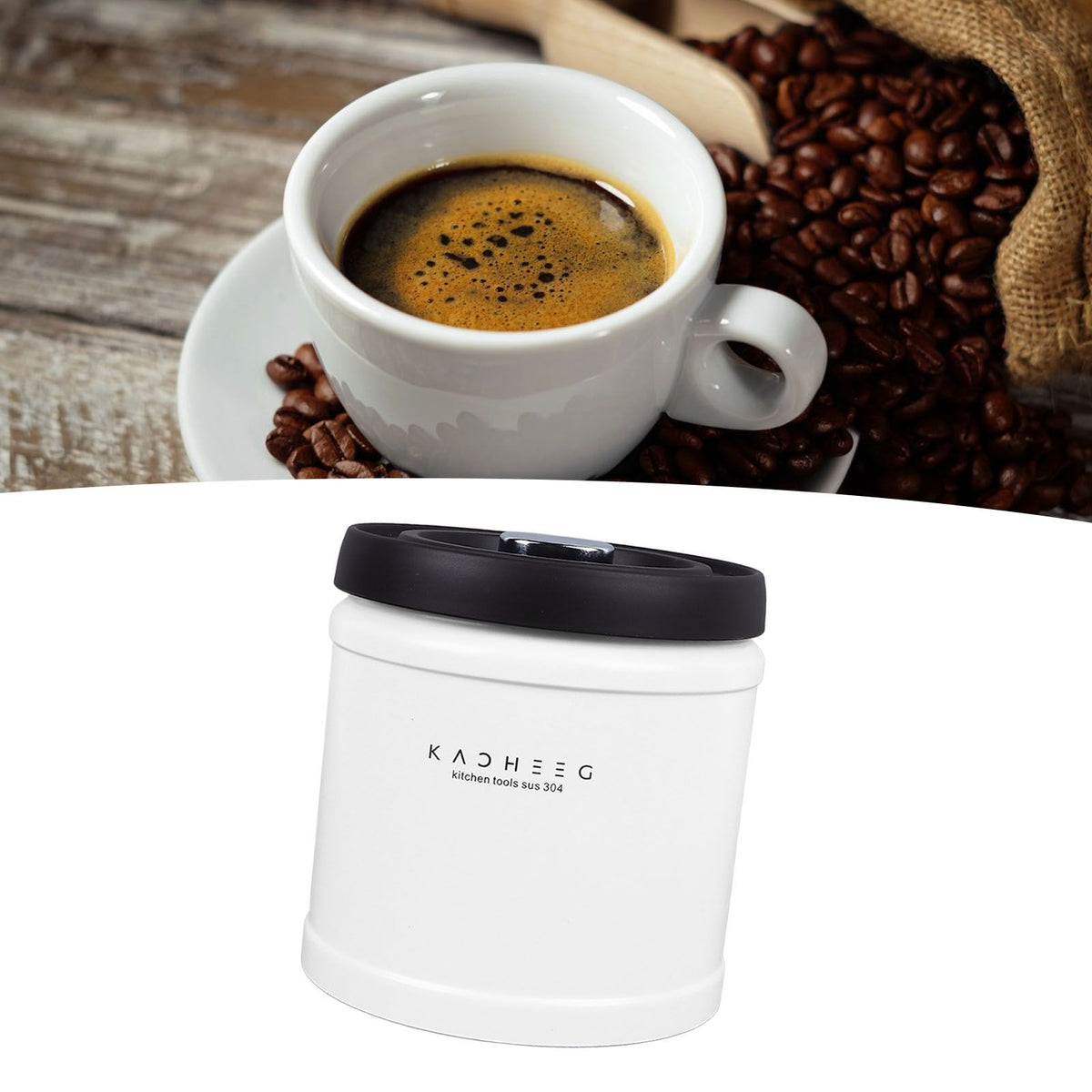 Tea Coffee Canister Stainless Steel Airtight Coffee Container