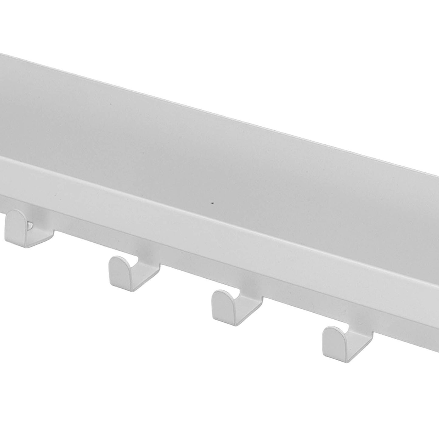Refrigerator Side Rack Multipurpose Foldable Large Capacity Magnetic Spice Rack for Refrigerator with Hooks White