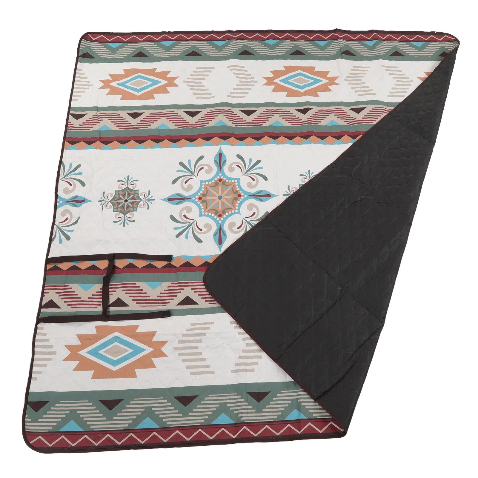 Camping Rug 210D Oxford Cloth Thickened Waterproof Machine Washable Picnic Mat for Outdoor Travelling Type A Seattle