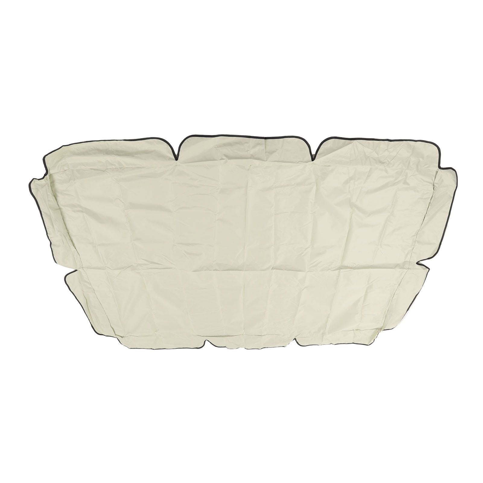 Waterproof Outdoor Swing Canopy Replacement 420D Silver Coated Oxford Fabric Swing Chair Canopy for Outdoor Garden Patio Beige