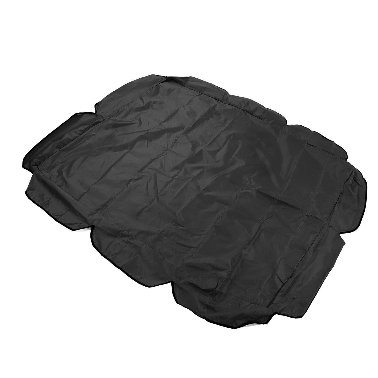 Swing Canopy 210D Silver Coated Oxford Waterproof UV Proof for Outdoor Patio Yard Chair 142x120x18cm Black