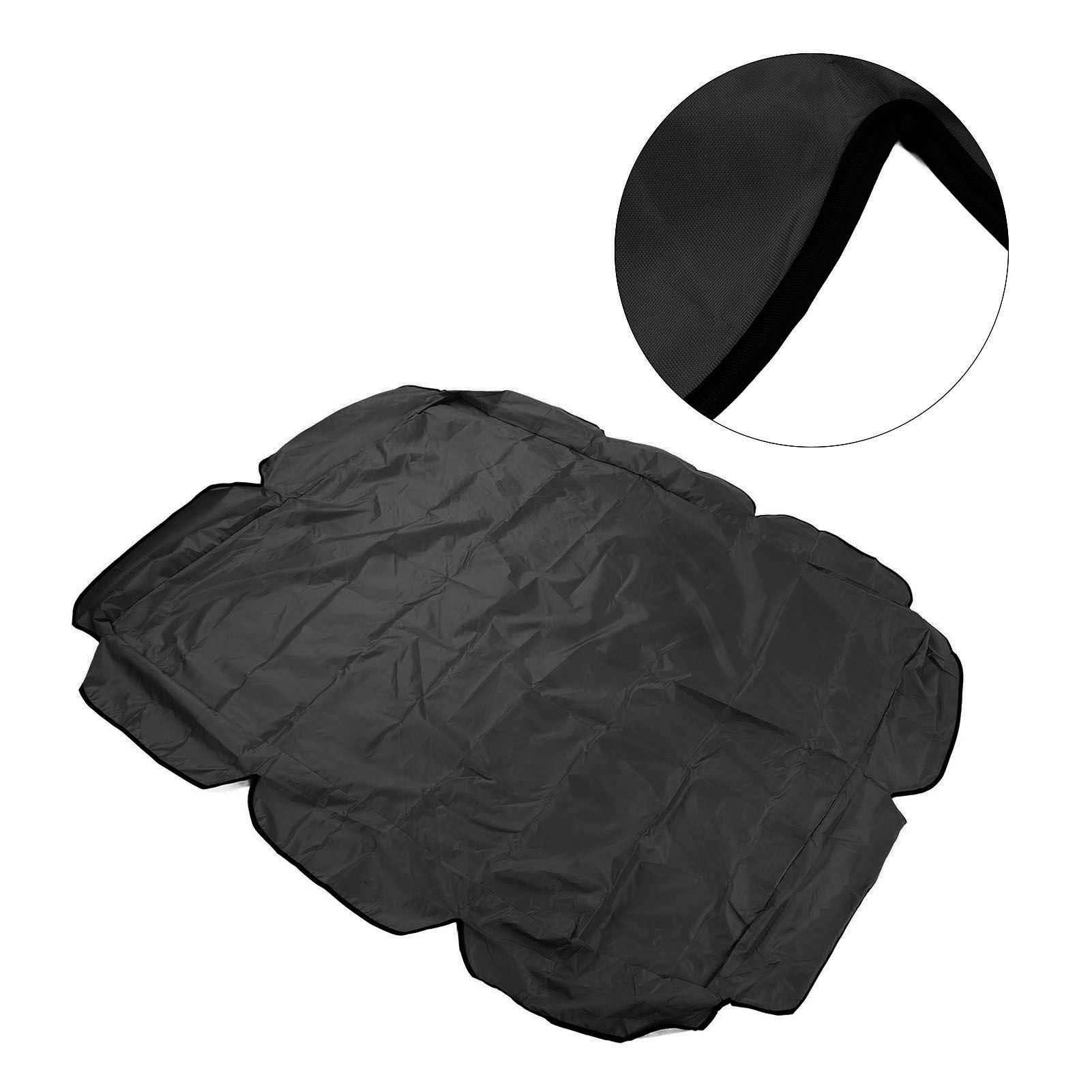 Swing Canopy 210D Silver Coated Oxford Waterproof UV Proof for Outdoor Patio Yard Chair 142x120x18cm Black