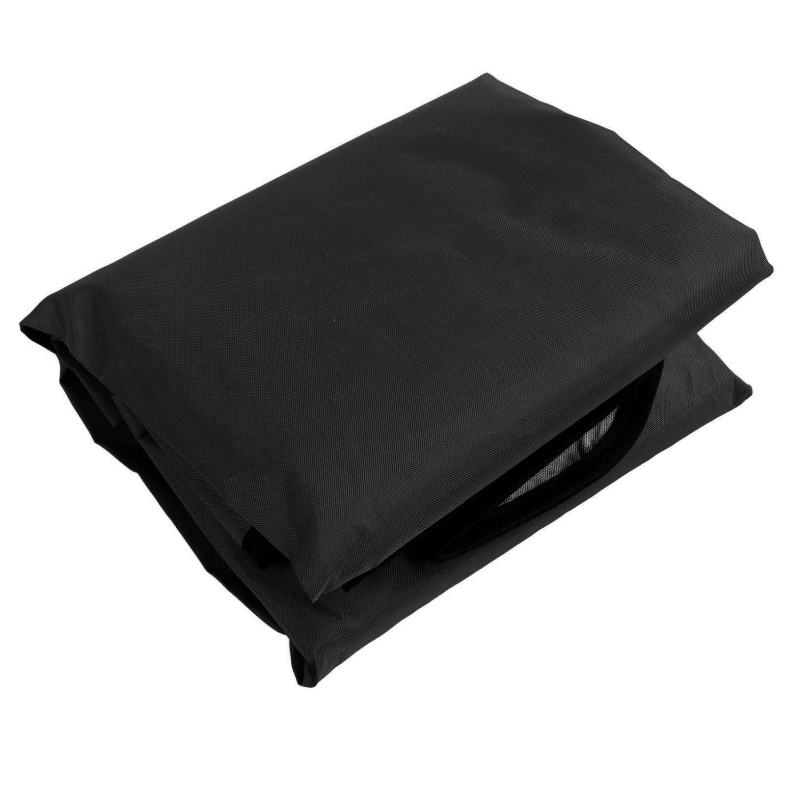 Swing Canopy 210D Silver Coated Oxford Waterproof UV Proof for Outdoor Patio Yard Chair 142x120x18cm Black