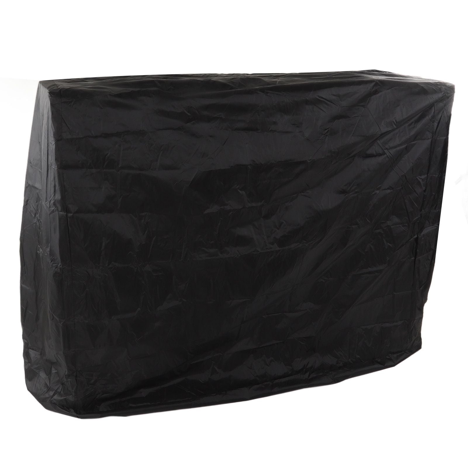 Ping Pong Table Dust Cover 190 Silver Coating Waterproof Table Tennis Cover for Outdoor Courtyard Drawstring Style 155x75x144cm / 61.0x29.5x56.7in Black