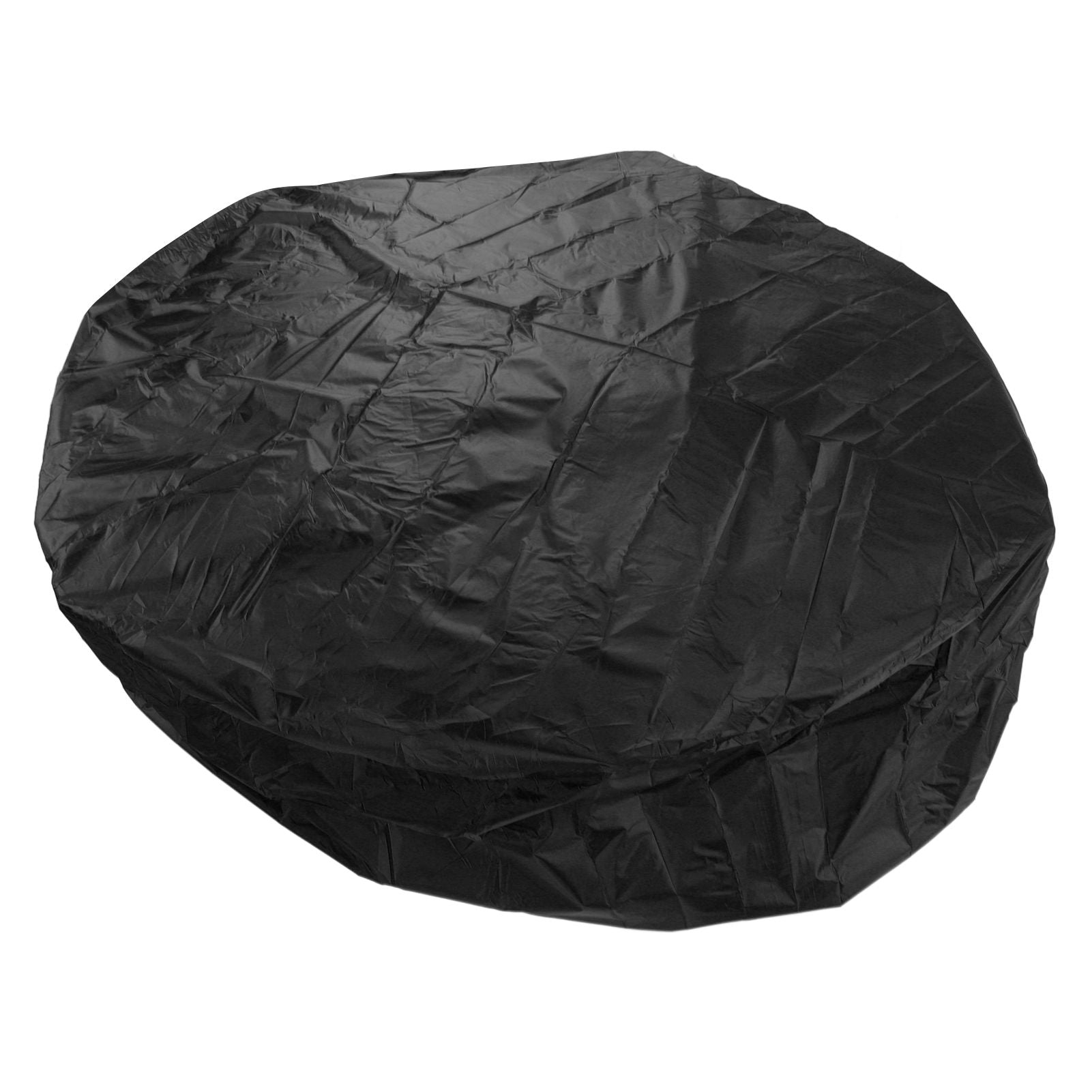 Outdoor Furniture Dust Covers Round Bathtub Cover 190 Silver Polyester Taffeta Hot Tub Waterproof Cover 190x30cm Black