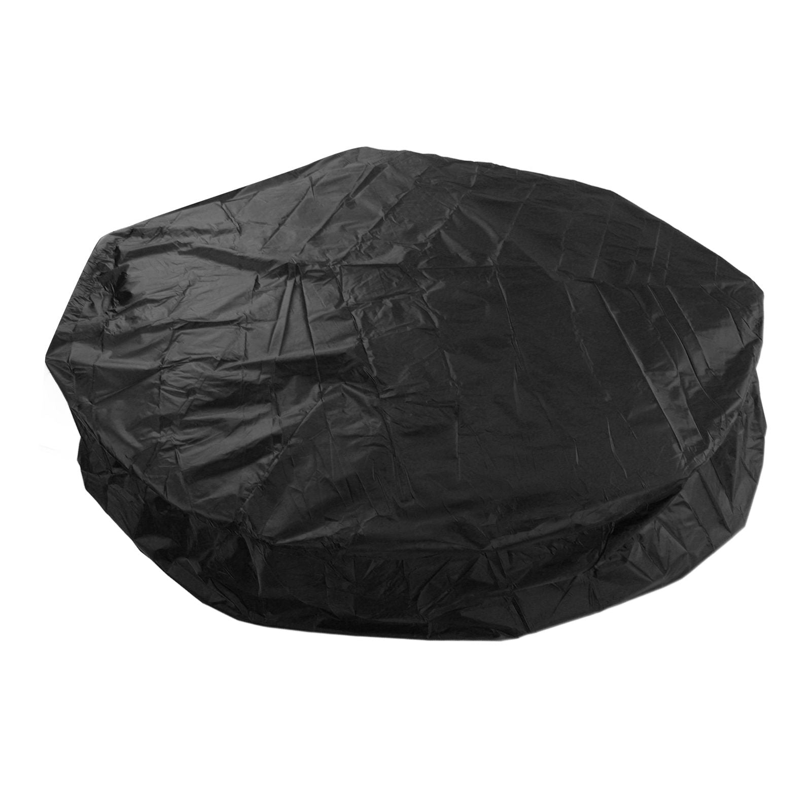 Outdoor Furniture Dust Covers Round Bathtub Cover 190 Silver Polyester Taffeta Hot Tub Waterproof Cover 190x30cm Black