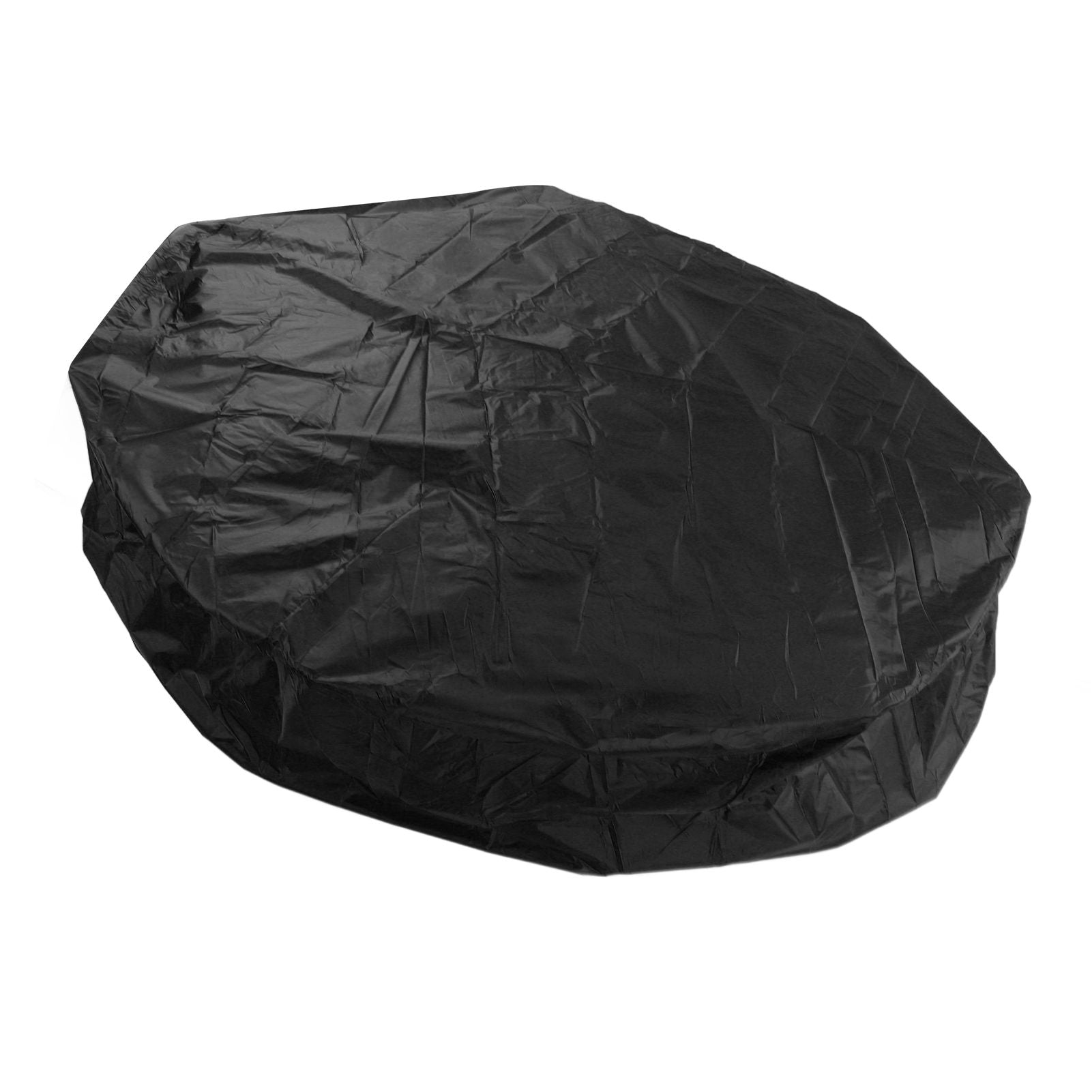 Outdoor Furniture Dust Covers Round Bathtub Cover 190 Silver Polyester Taffeta Hot Tub Waterproof Cover 190x30cm Black