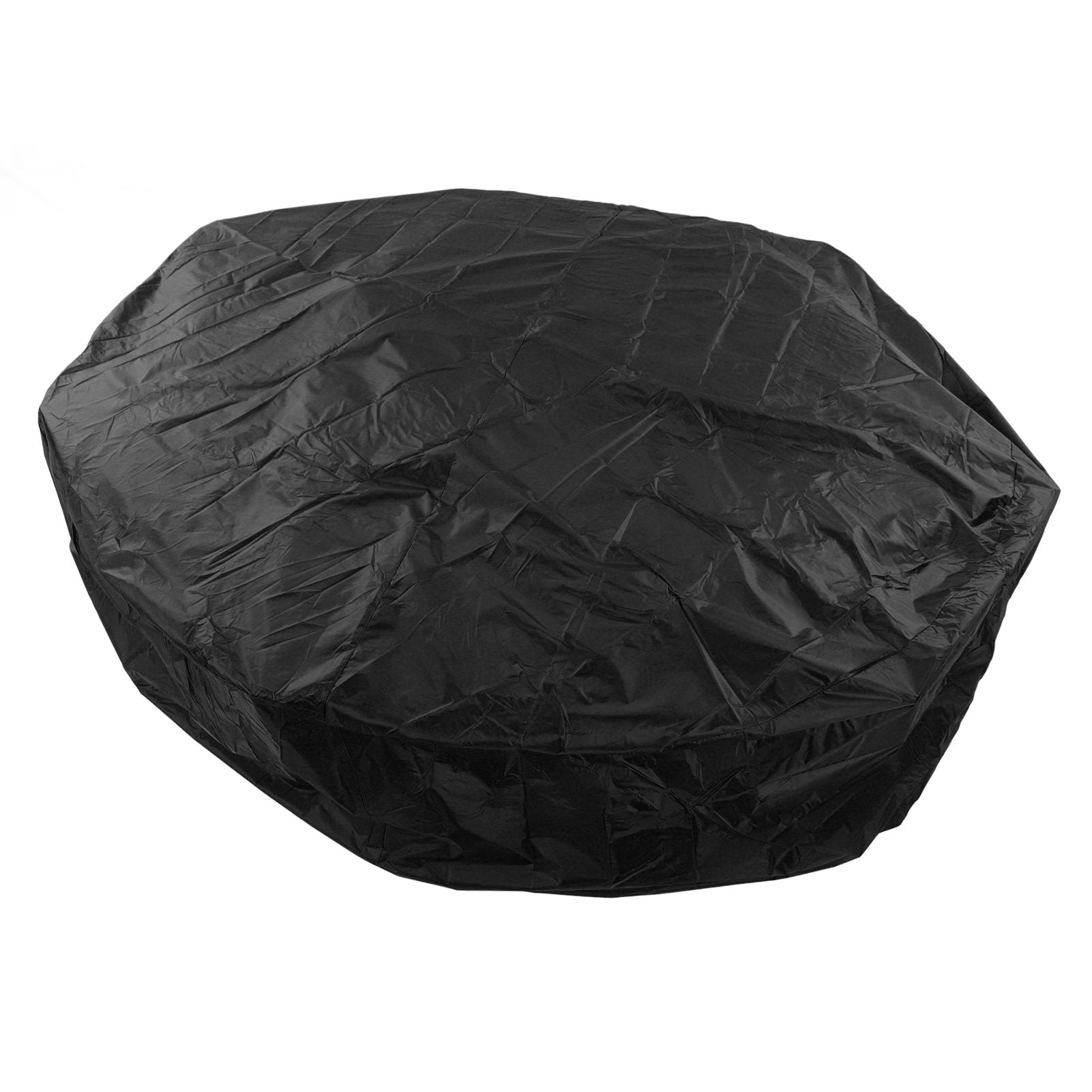 Outdoor Furniture Dust Covers Round Bathtub Cover 190 Silver Polyester Taffeta Hot Tub Waterproof Cover 190x30cm Black