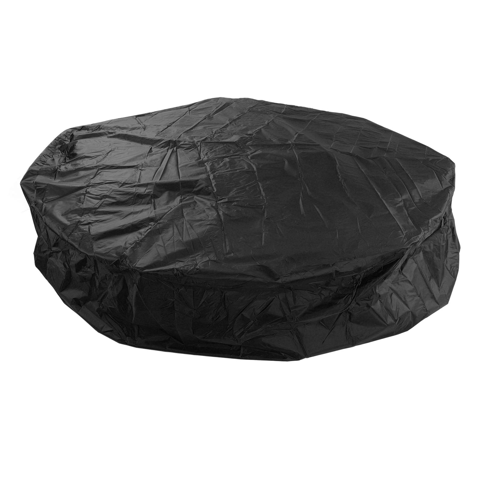Outdoor Furniture Dust Covers Round Bathtub Cover 190 Silver Polyester Taffeta Hot Tub Waterproof Cover 190x90cm Black
