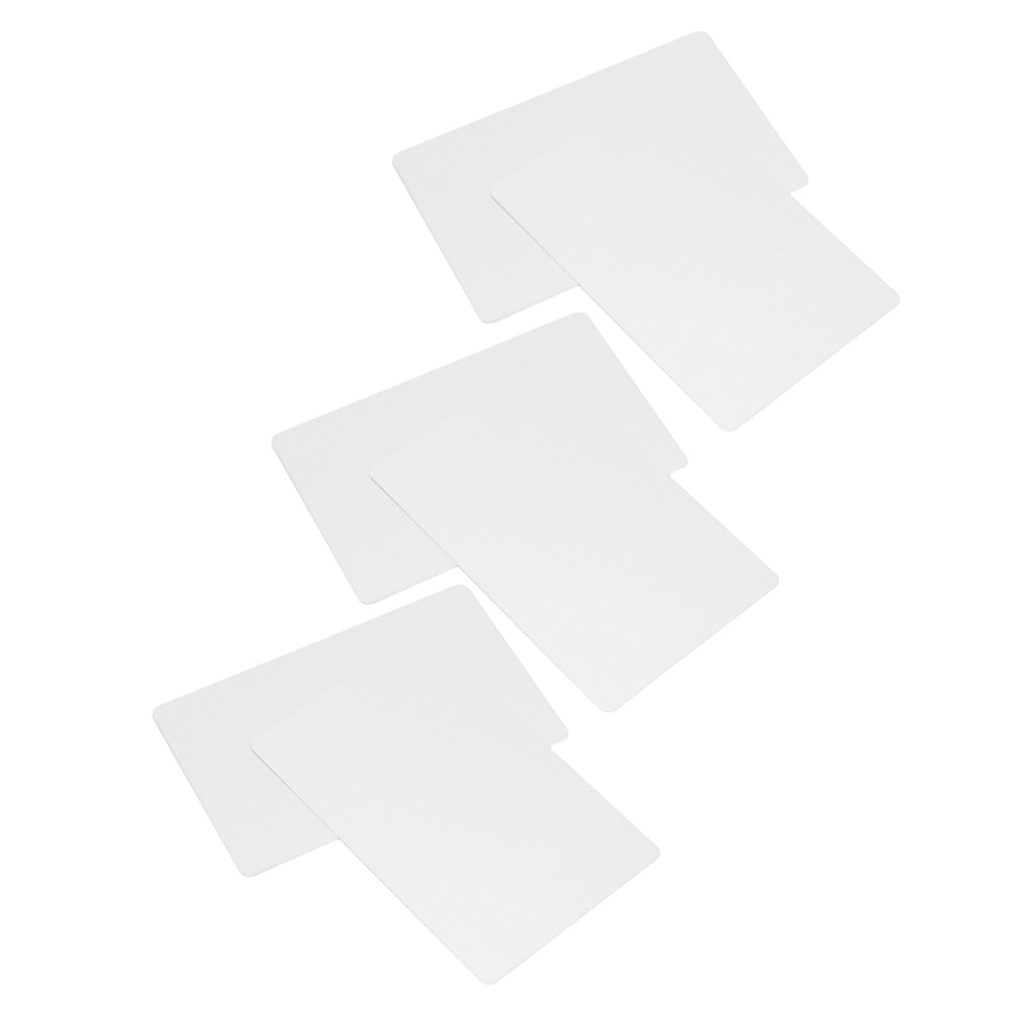 50 Sheets Metal Business Card Heat Transfer Aluminum Business Cards Blanks DIY Craft Supplies Pearl White