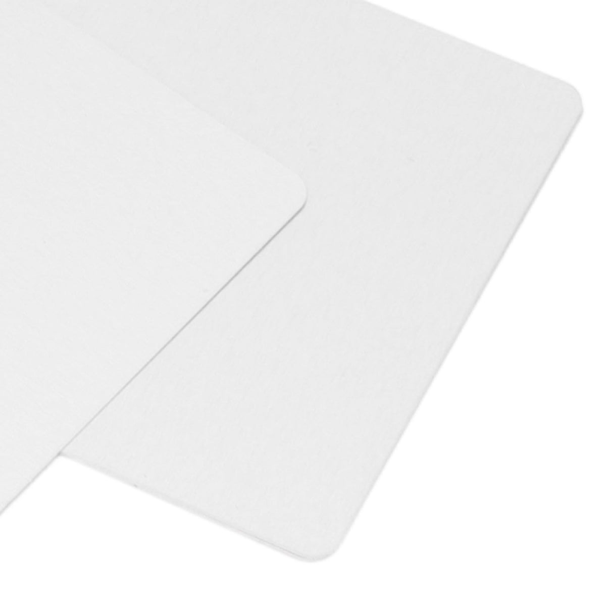50 Sheets Metal Business Card Heat Transfer Aluminum Business Cards Blanks DIY Craft Supplies Pearl White