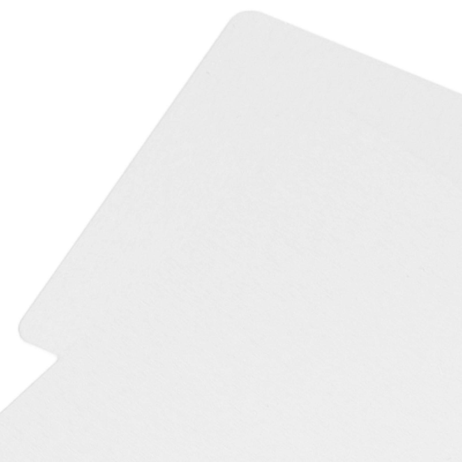 50 Sheets Metal Business Card Heat Transfer Aluminum Business Cards Blanks DIY Craft Supplies Pearl White