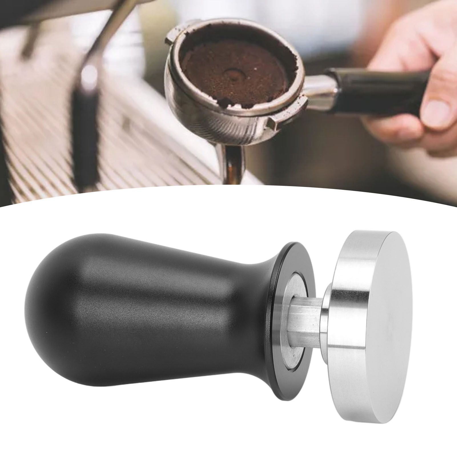 Coffee Tamper Stainless Steel 30lb Constant Pressure Built in Spring Removable Coffee Powder Tamper Tool 53mm/2.09in