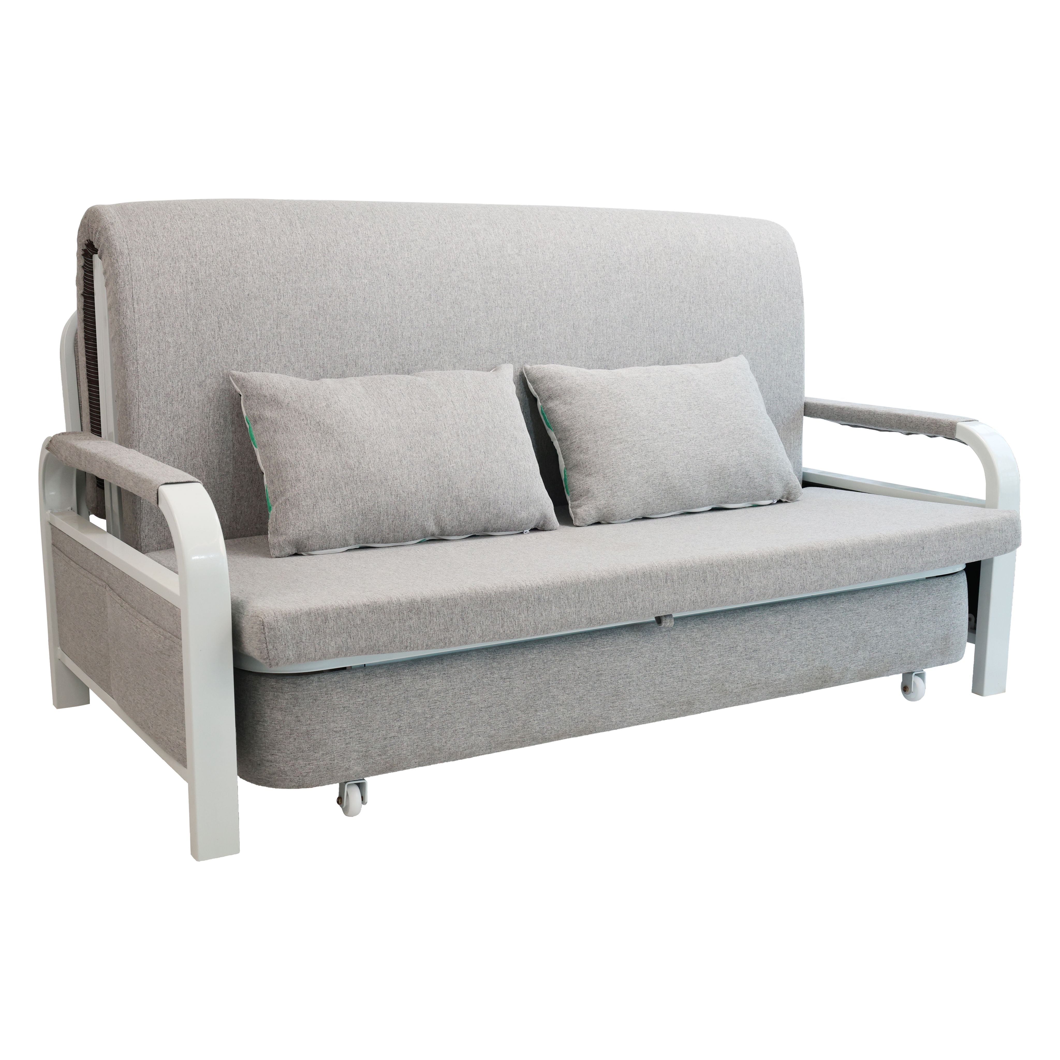 2 In 1 Sofa Bed Beneath Foldable Carbon Hidden Storage Sofa - 158cm