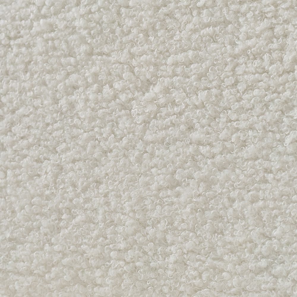 92-inch high-quality teddy fur fabric corner sofa - White