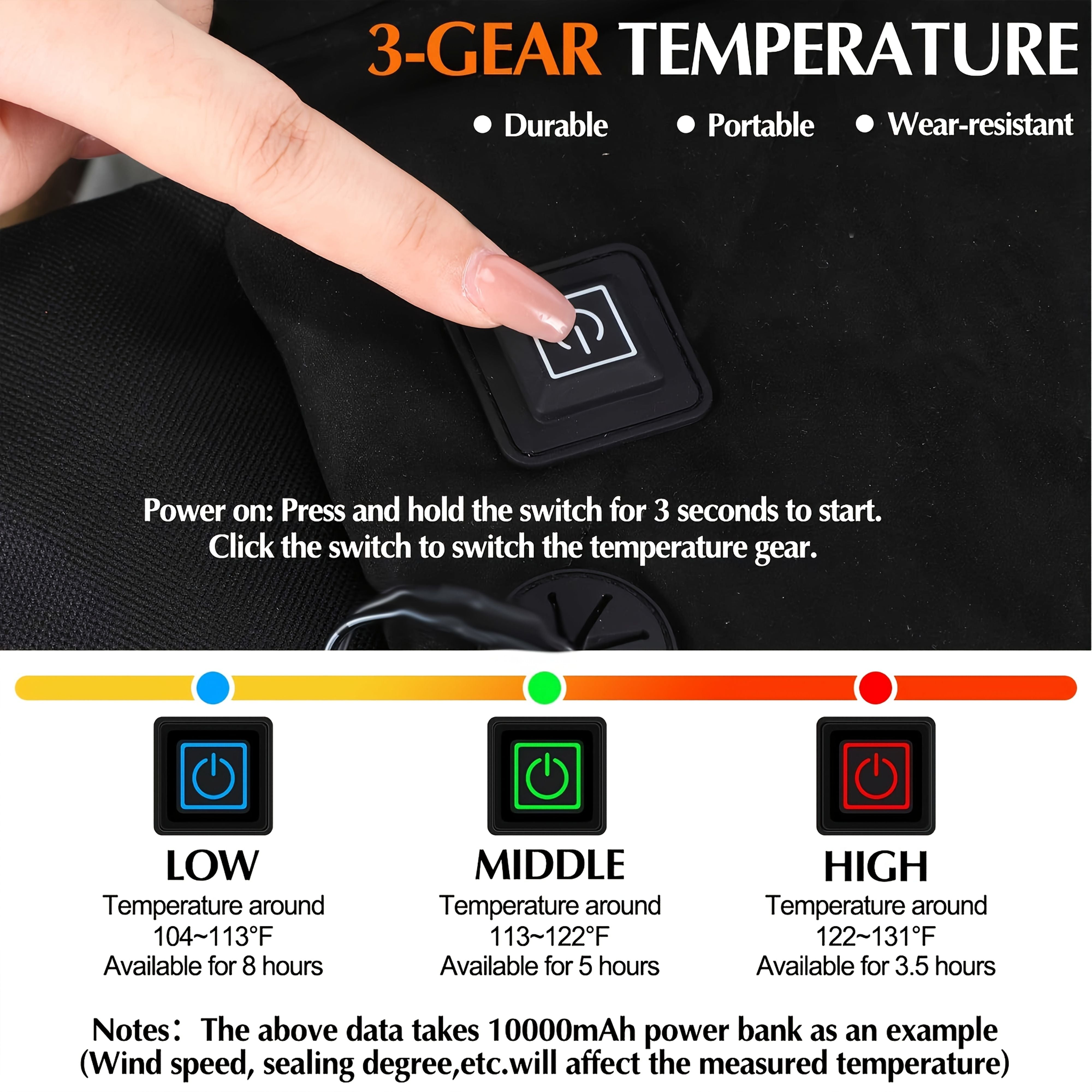 Black Blue heated chair pad, office chair warmer, camping chair heater, wheelchair seat warmer, electric seat warmer, warm seat cushion, chair heating pad