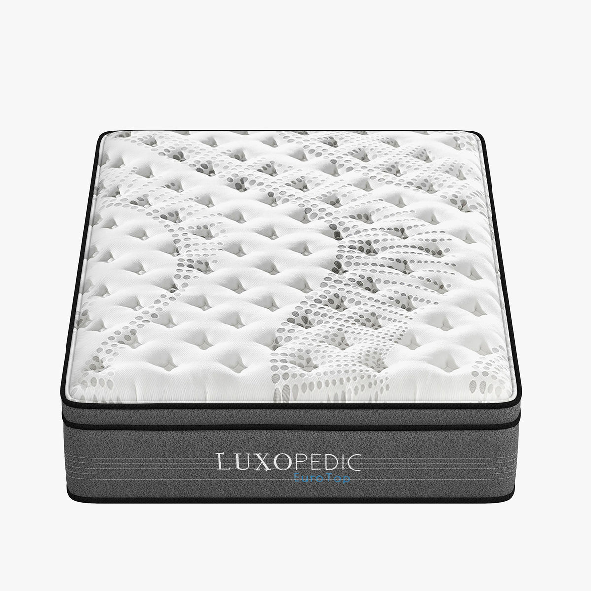 Luxopedic Pocket Spring Mattress 5 Zone 32CM Euro Top Memory King Single, White
