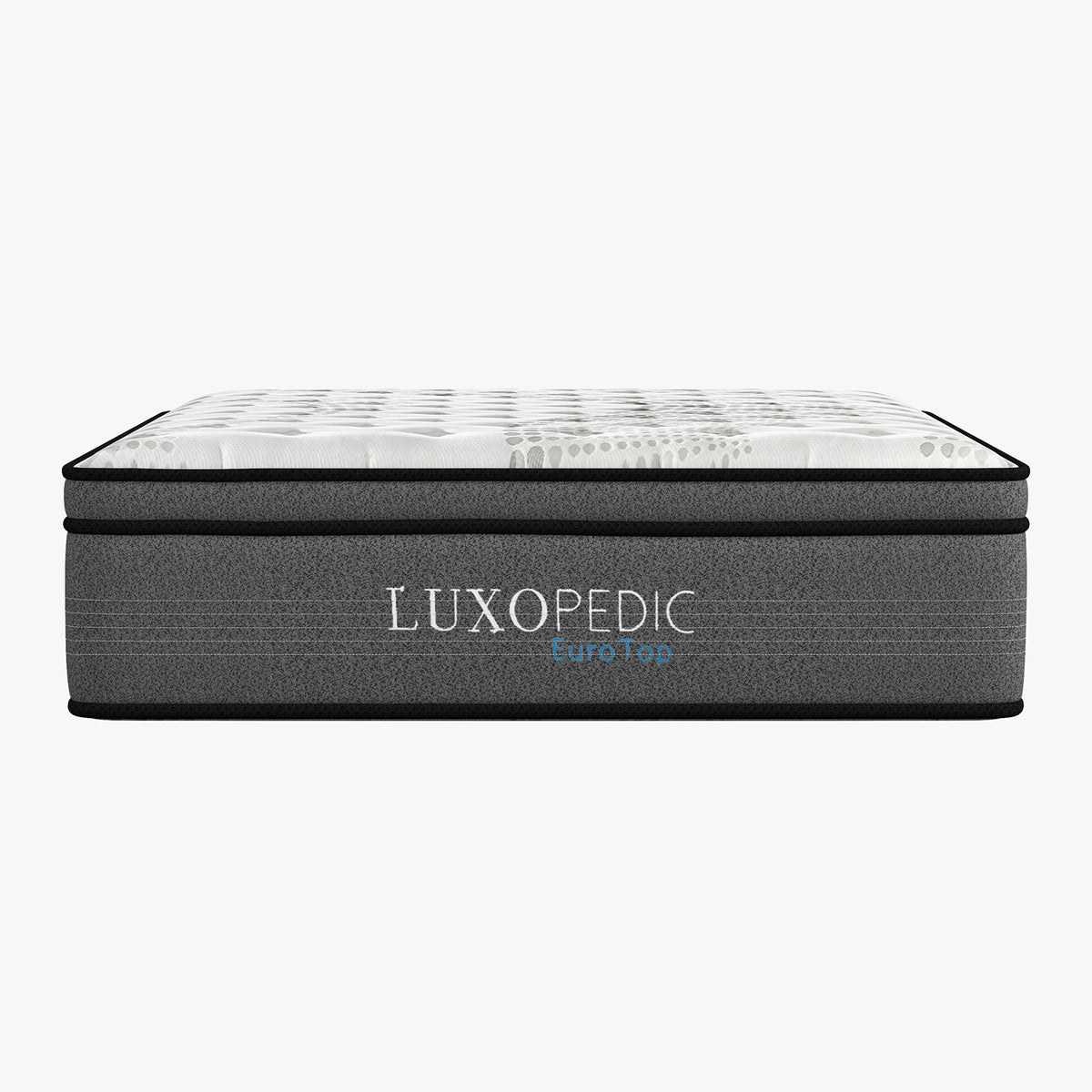 Luxopedic Pocket Spring Mattress 5 Zone 32CM Euro Top Memory King Single, White