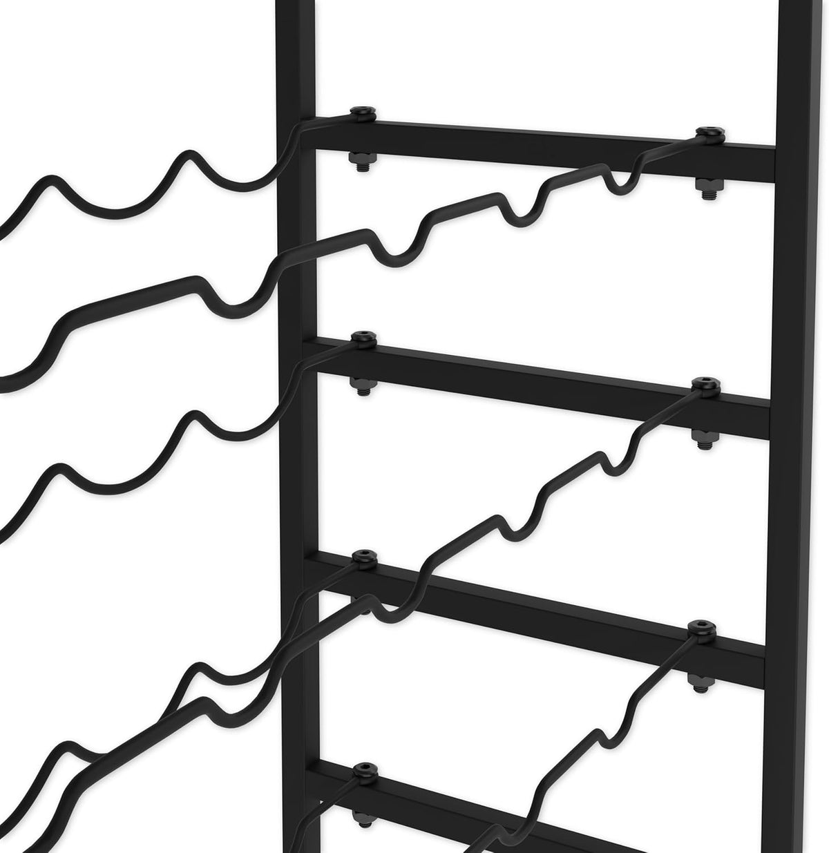 6-Tier Freestanding Wine Rack for 30 Bottles with Wood Countertop
