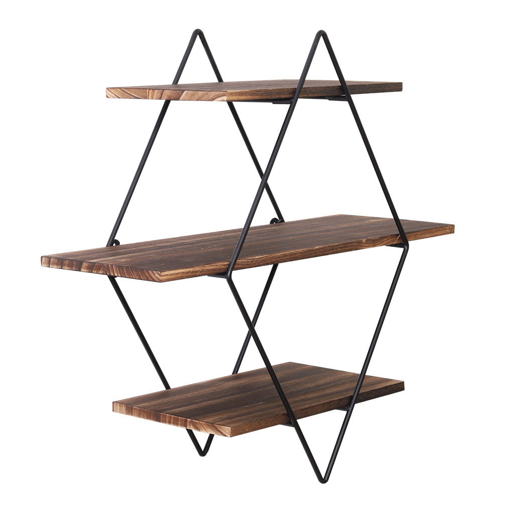 Vintage Rustic Wooden Floating Shelves