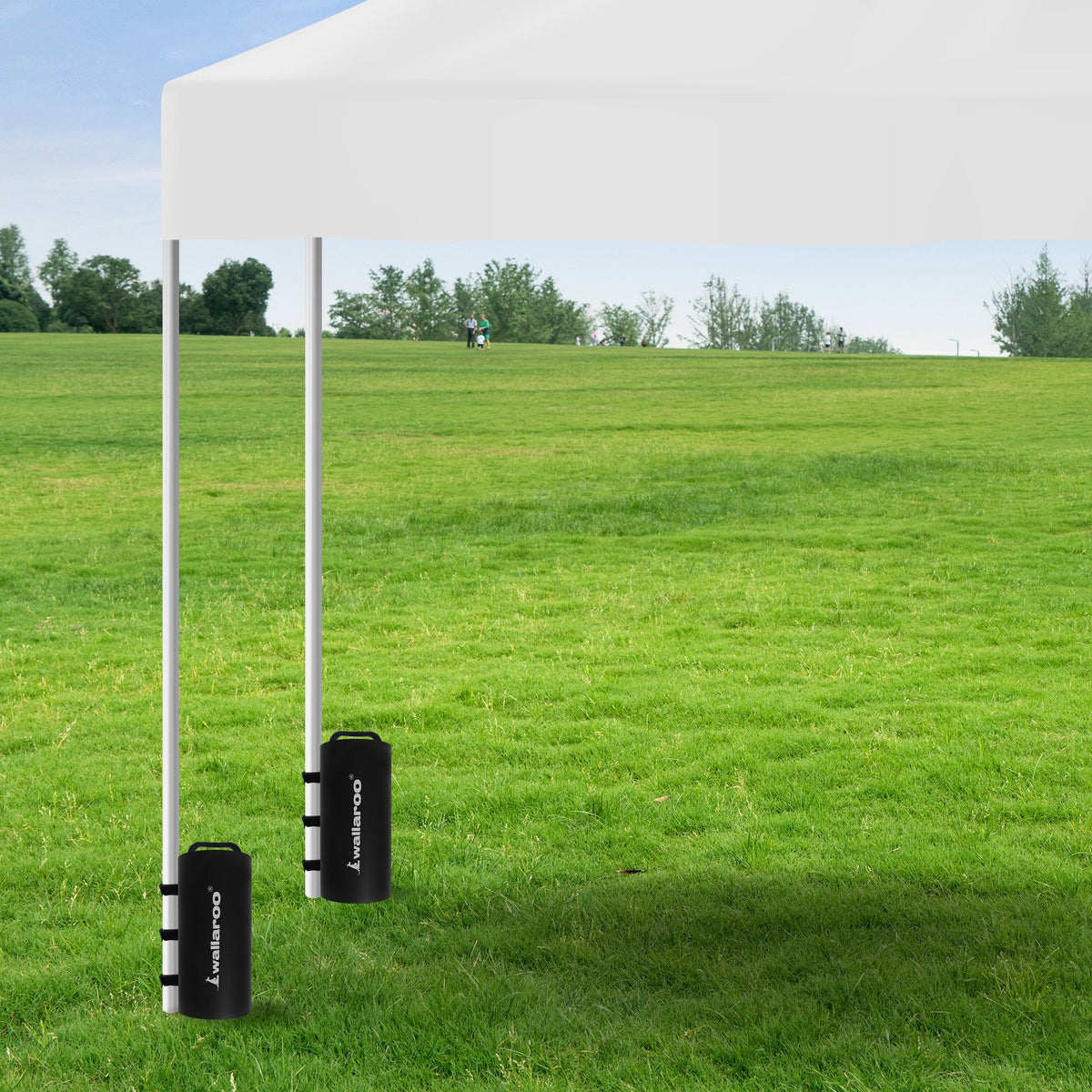 Wallaroo 10L Weight Bags 4 Pcs Gazebo Pods Canopy Eco-friendly, Black