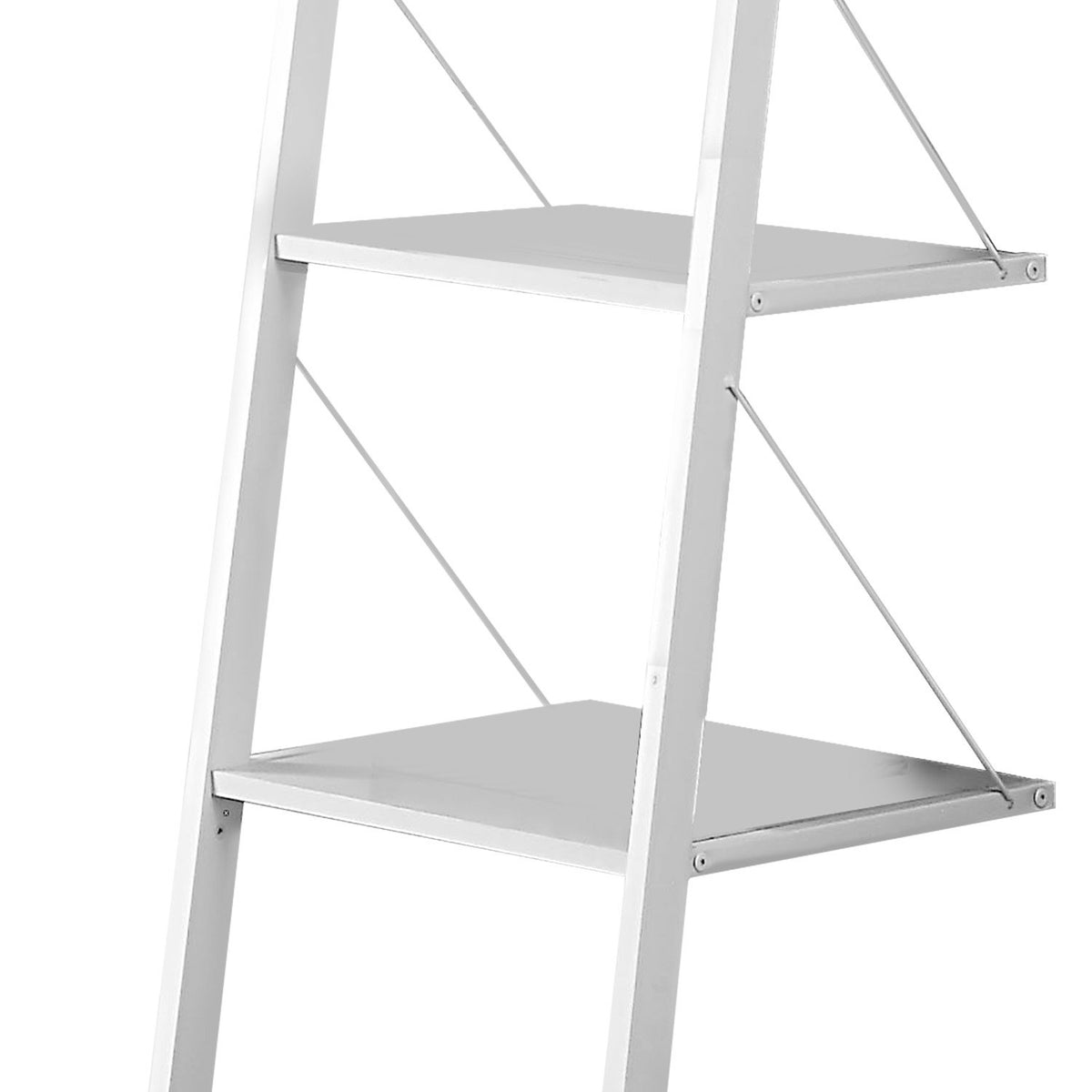 Sarantino Amelia 5-Tier Ladder Shelf in White