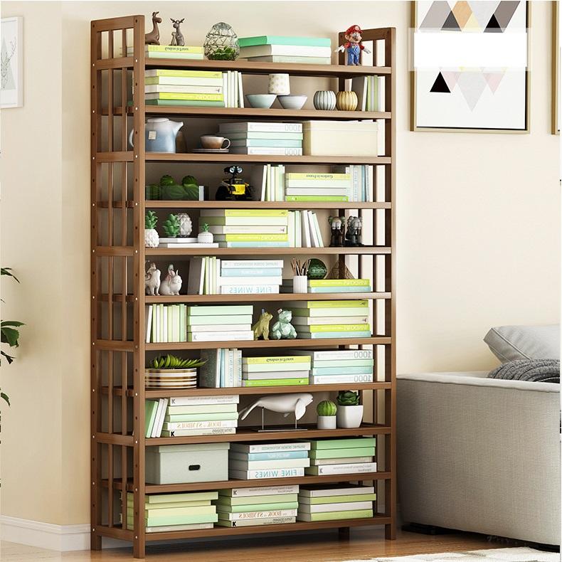 8 Tier Tower Bamboo Wooden Shoe Rack Corner Shelf Stand