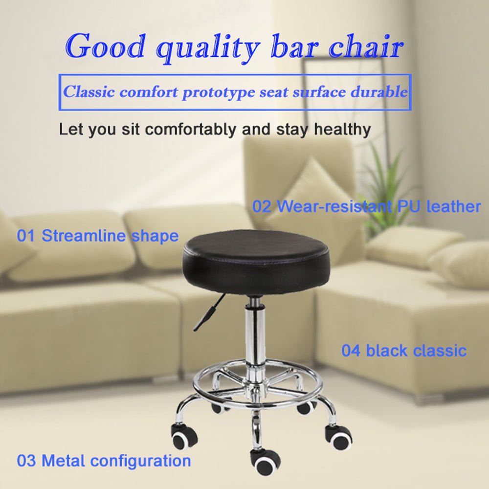 Salon Chair Bar Swivel Stool Office Roller Wheels