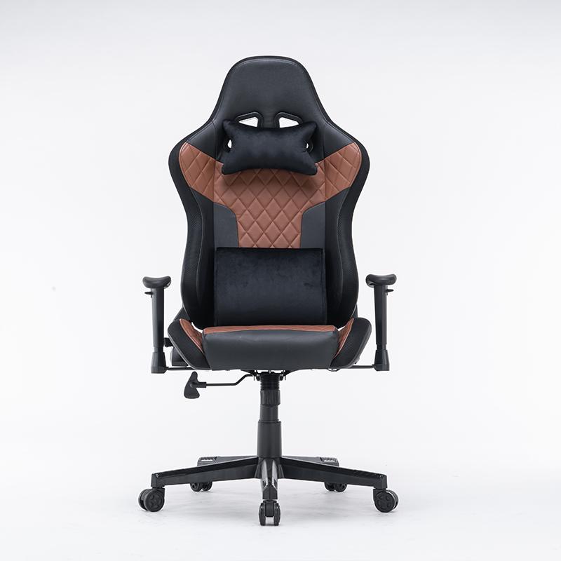 7 RGB Lights Bluetooth Speaker Gaming Chair Ergonomic Racing, Black