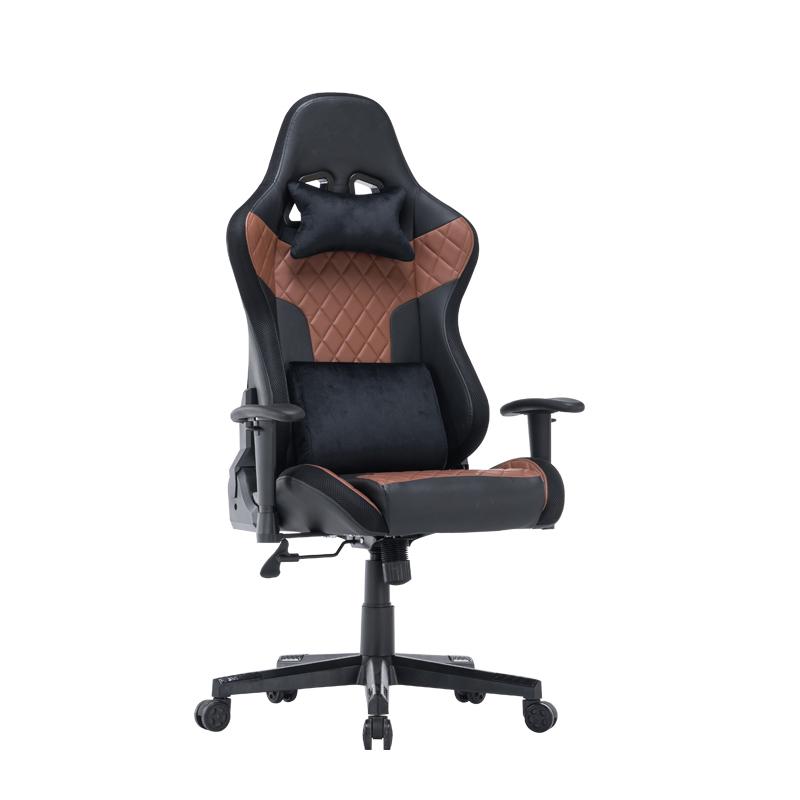 7 RGB Lights Bluetooth Speaker Gaming Chair Ergonomic Racing, Black