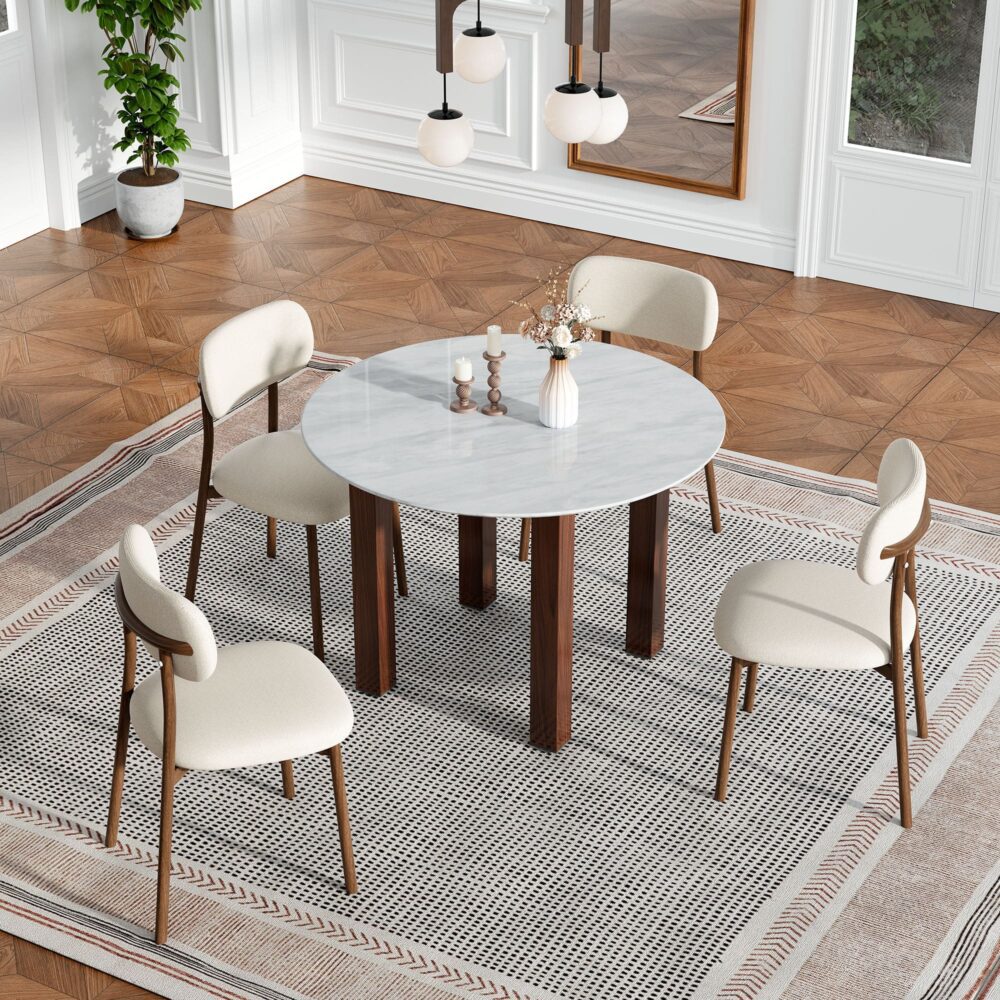 Willowmarble Round Dining Table