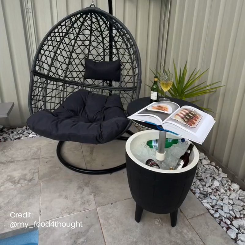 Black Ice Bucket Table