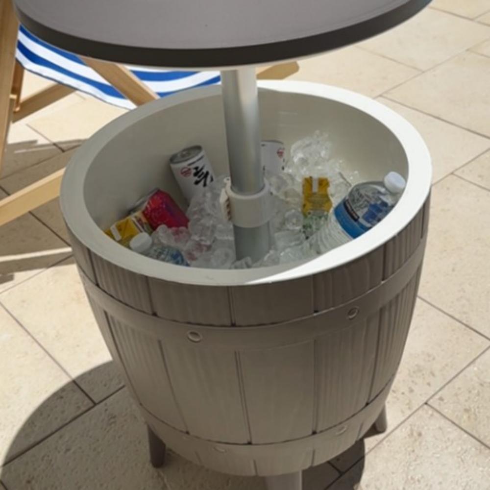 Taupe Cooler Table