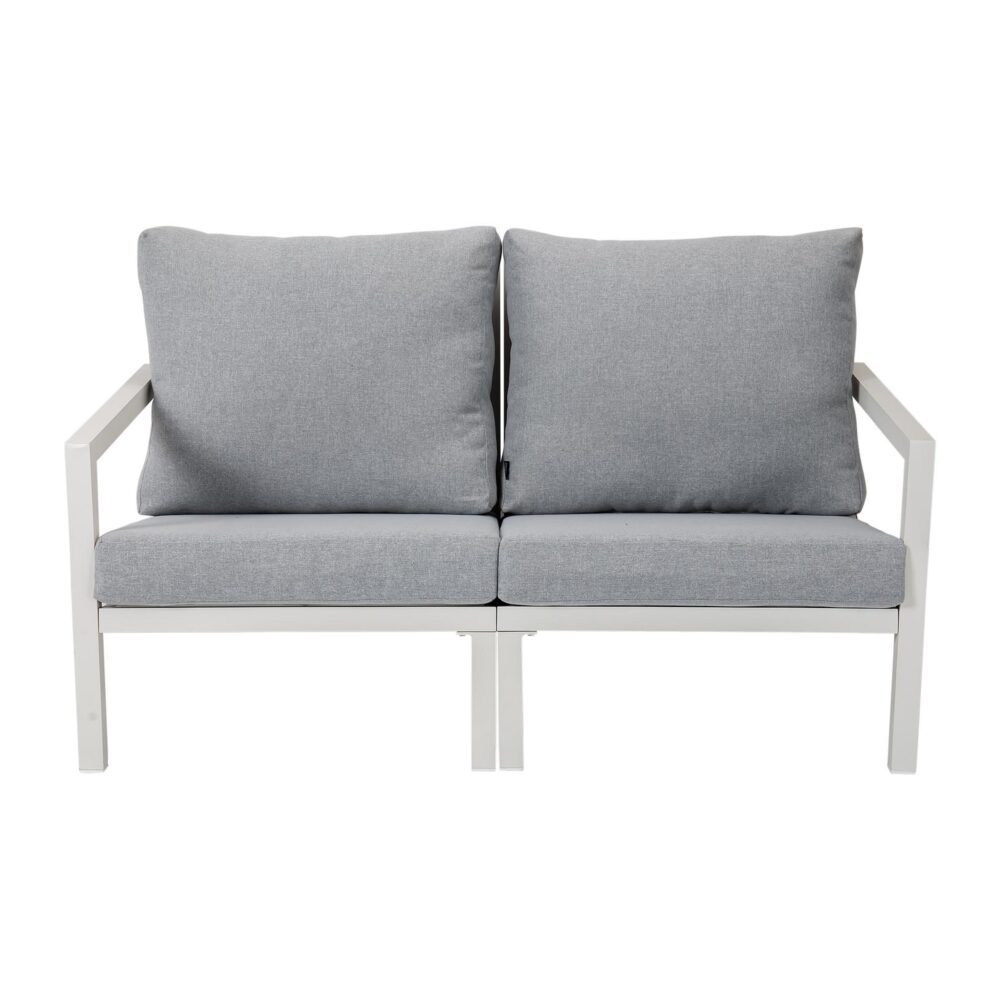 Aidan Garden Furniture Set in White — 5 pieces