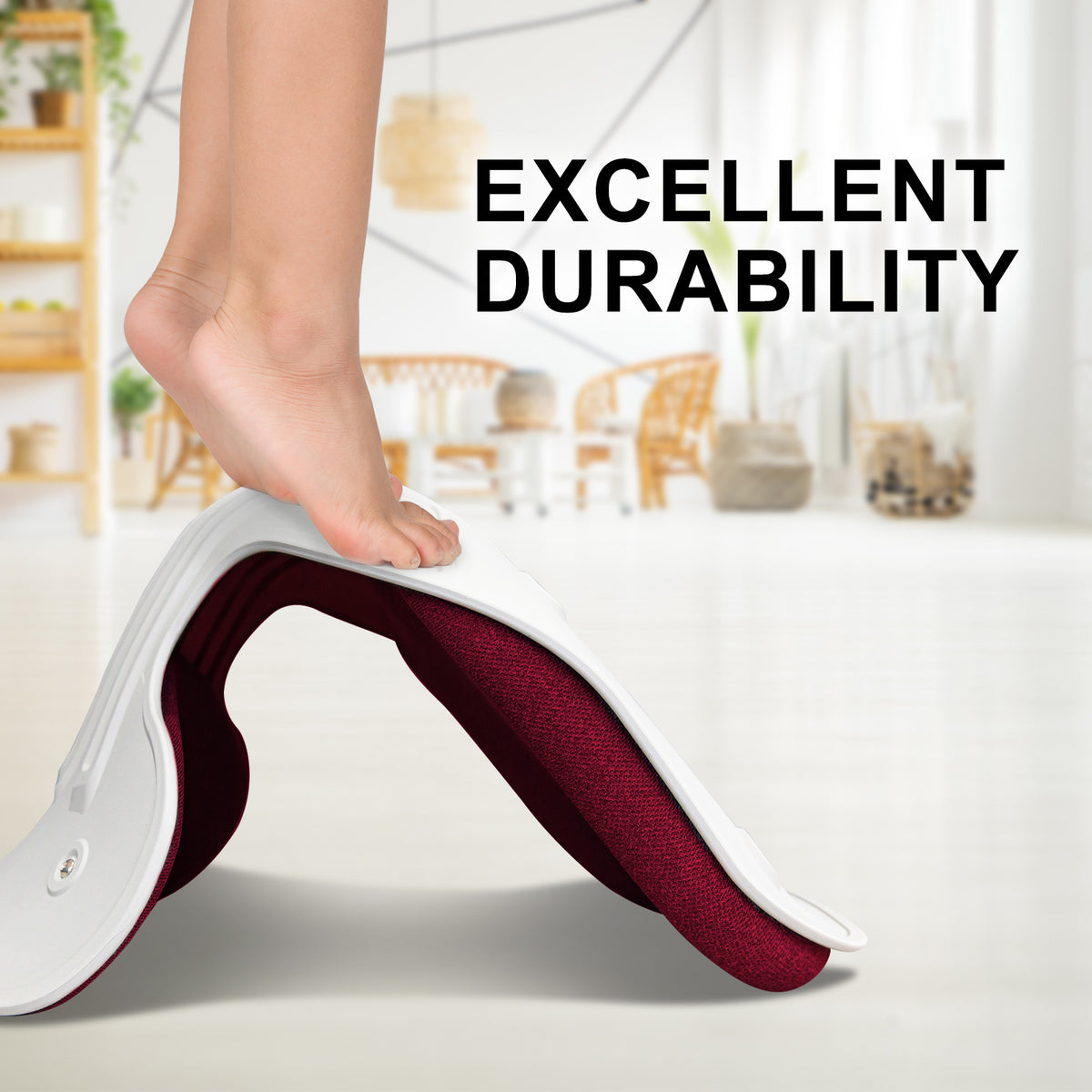 Slender Chair Posture Correction Seat Floor Lounge Padded, Red