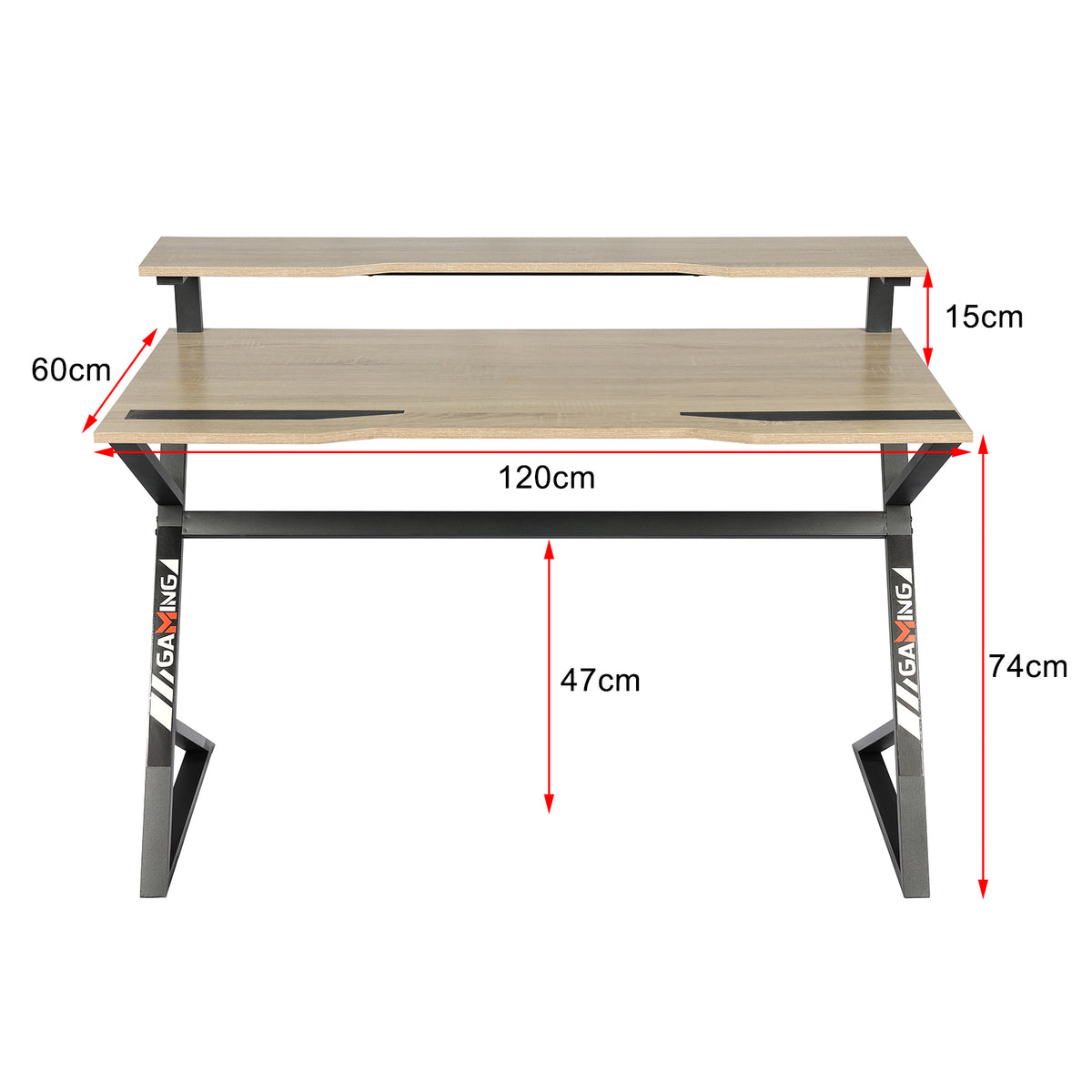 YES4HOMES Computer Desk, Sturdy Home Office Gaming Desk