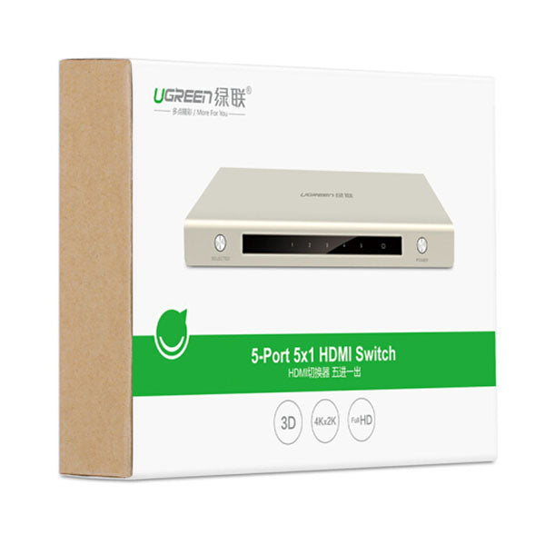 UGREEN HDMI 5 x 1 Switch Zinc Alloy 40279