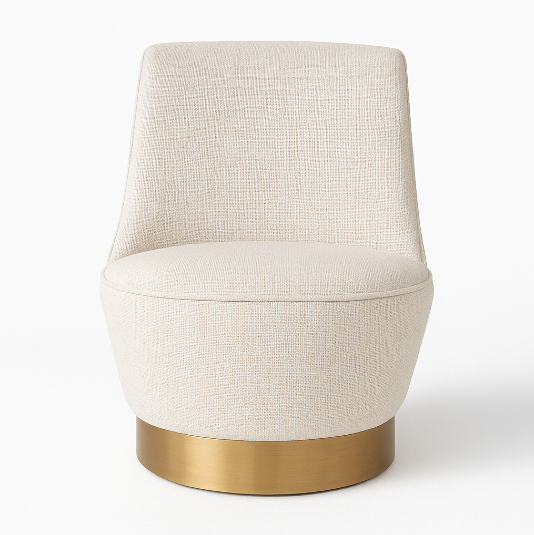 Interior Ave - Chateau Swivel Accent Chair - Vanilla Oat