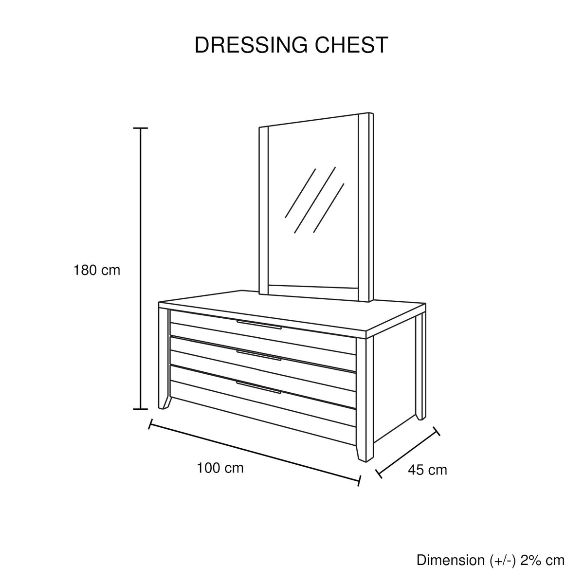 4 Pieces Bedroom Suite Natural Wood Like MDF Structure Queen