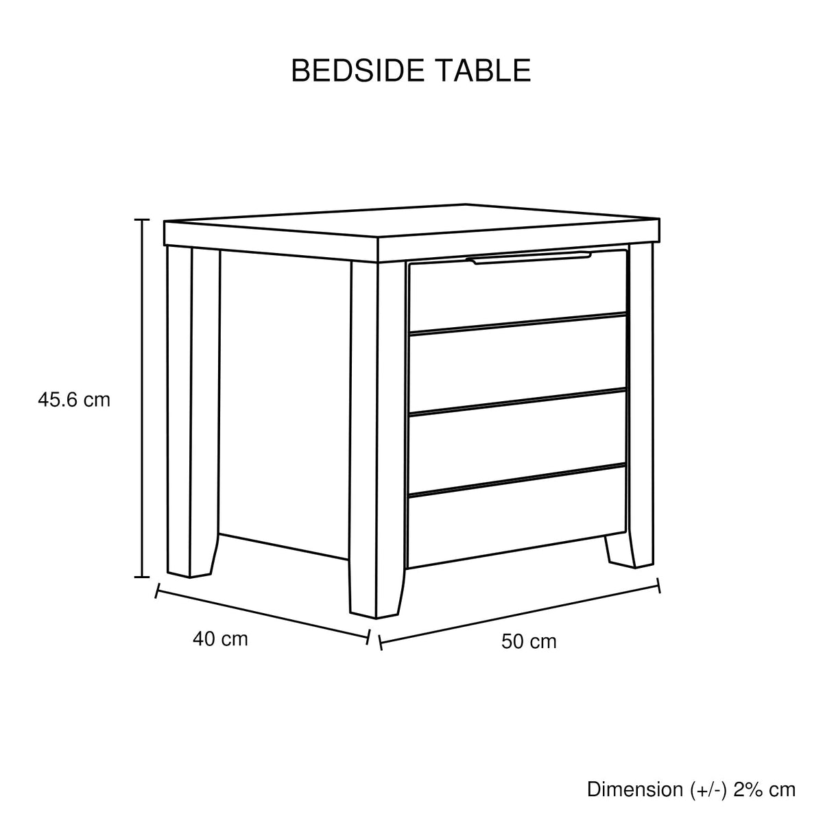 5 Pieces Bedroom Suite Natural Wood Like MDF Structure King