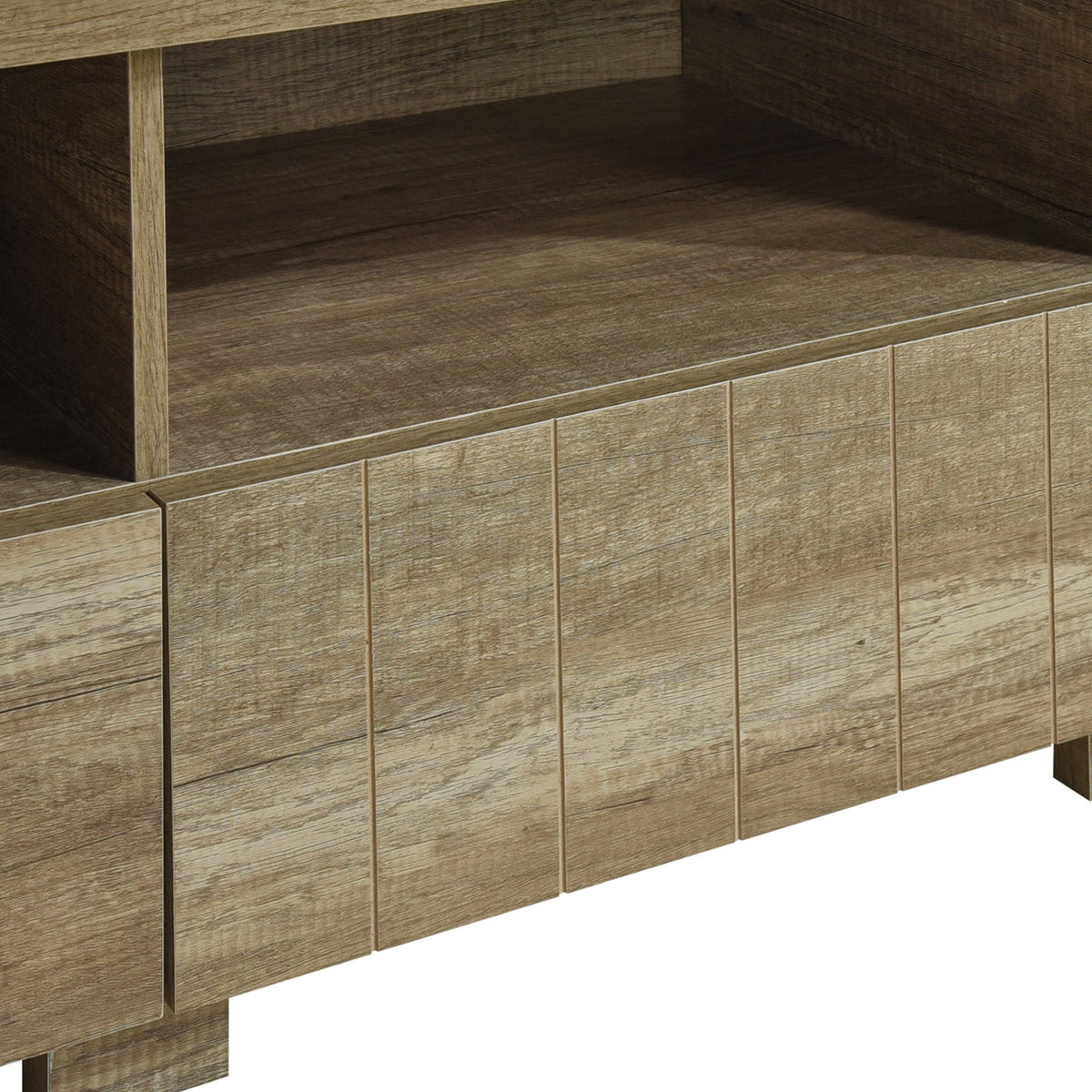 TV Cabinet 3 Storage Drawers with Shelf Natural Wood like