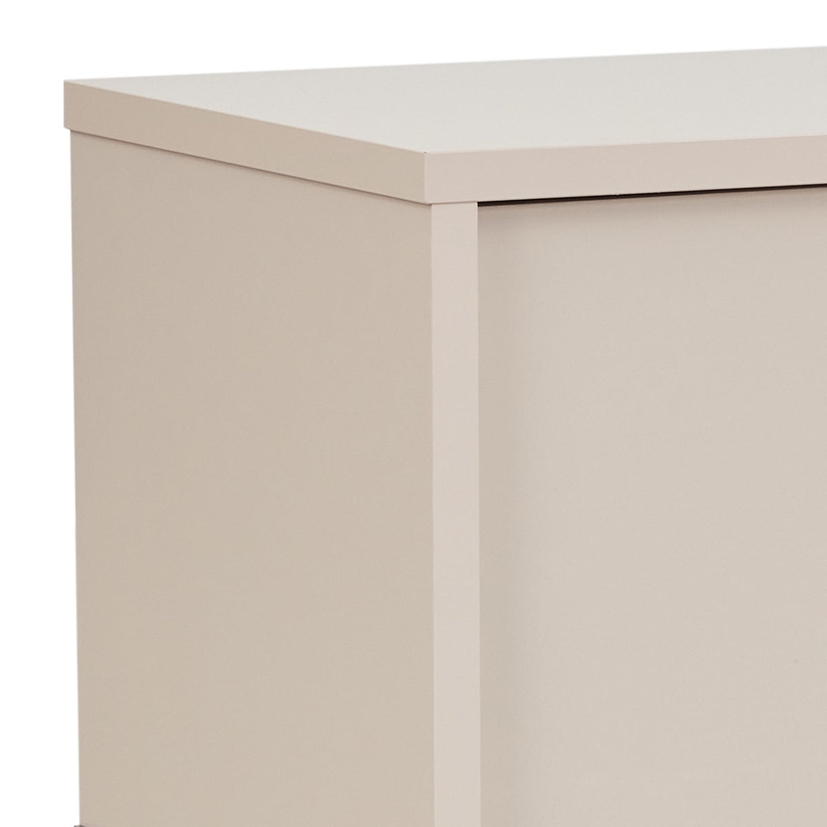 TV Cabinet with Storage Drawer Open Shelve Cabinet MDF, Champagne