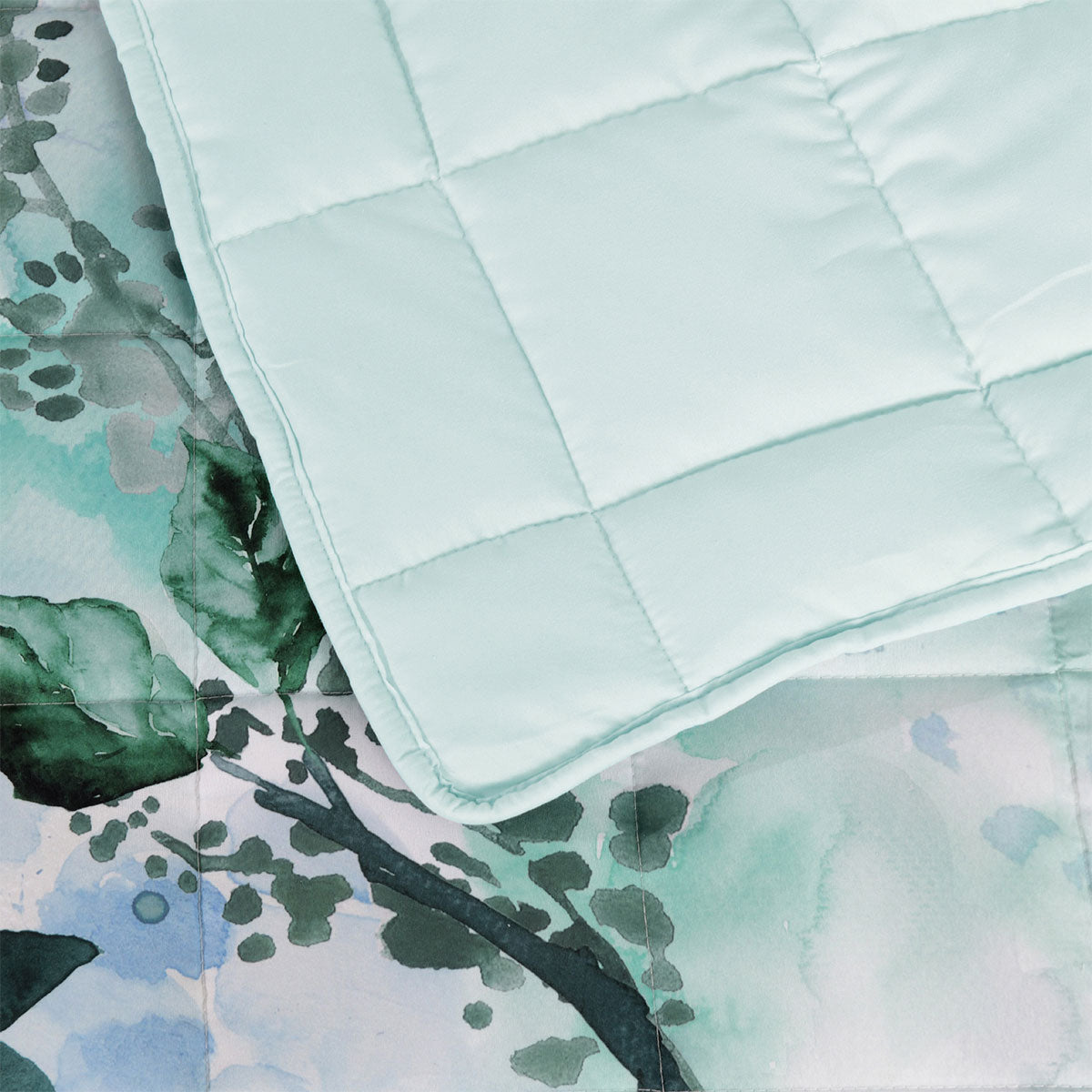 Bianca Woodbury White Botanical Printed Bedspread Set King