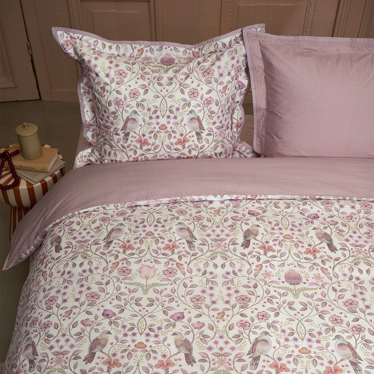 PIP Studio Garden of Dove Off White Cotton Quilt Cover Set Queen