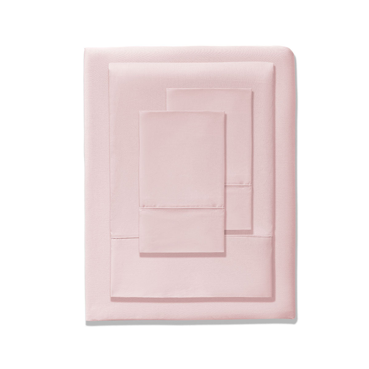 Accessorize 400TC Blush Bamboo Cotton Mega / Super Sheet Set 50cm Wall Queen