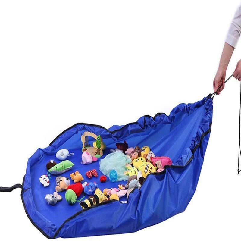 150Cm Kids Play Mat Bag Portable Toy Storage Organizer Lego Toys Drawstring Bag